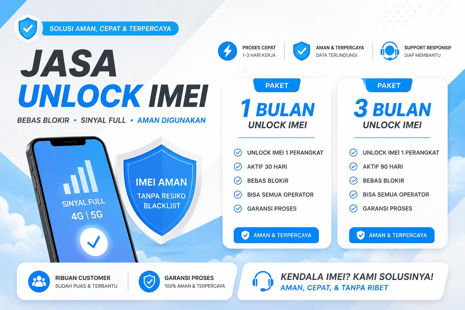 Banner Unblock IMEI 3 Bulan FAST